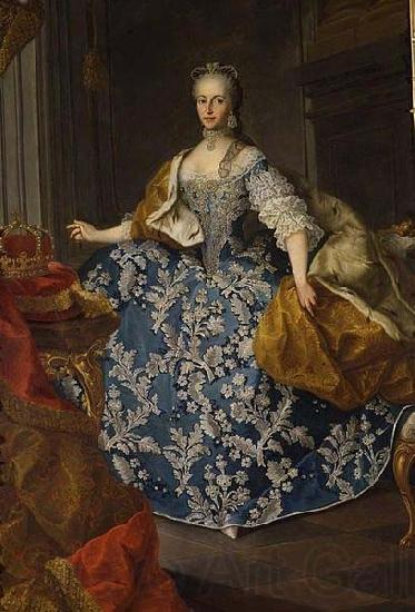 unknow artist Portrait of Maria Josepha of Bavaria Holy Roman Empress Germany oil painting art